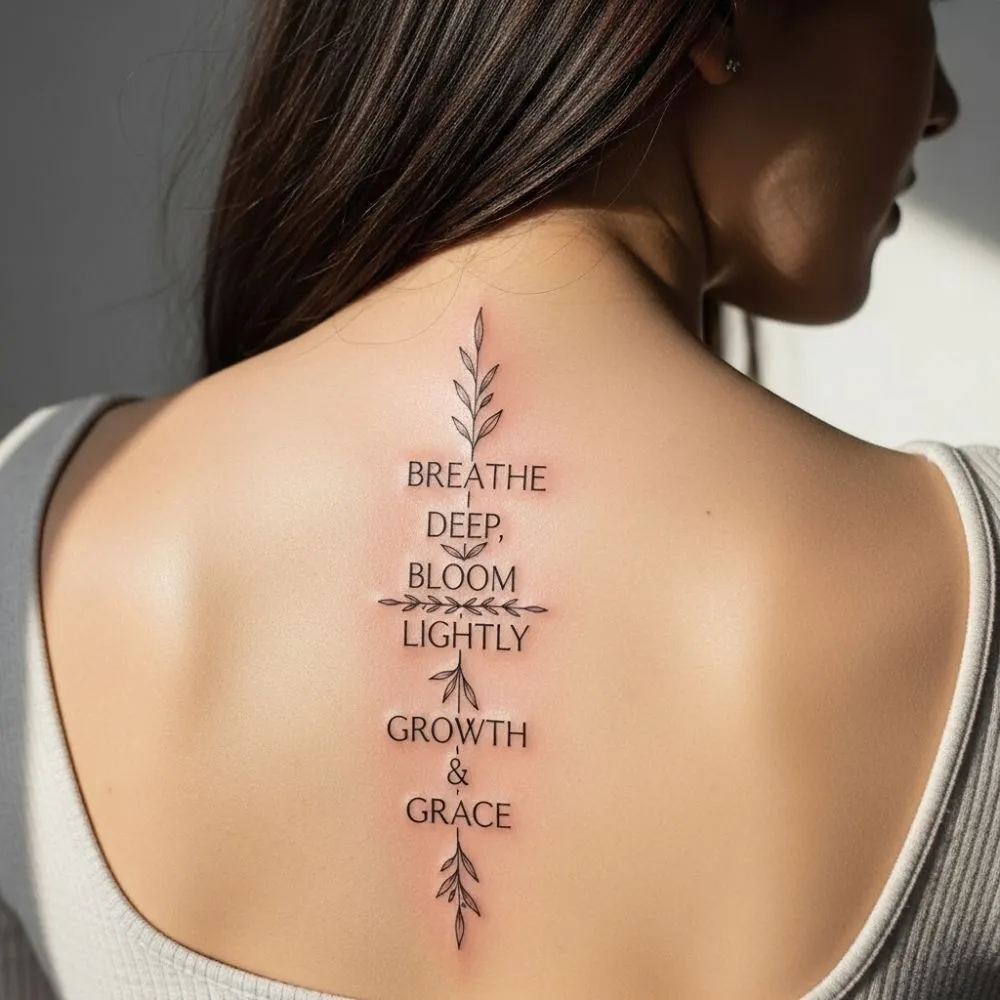 Inspirational Quotes for Spine Tattoo